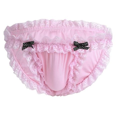 femboy lingerie|Satin Lace Sissy Thong – S.